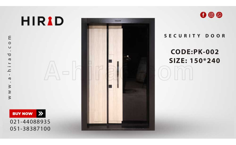 درب ضد سرقت یک و نیم لنگه کد PK-002